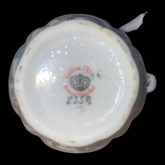 Vintage Lefton China mini Sugar Bowl + Creamer #2358 Hand Painted - Picture 6 of 6